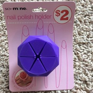 FREE! Nail Polish Holder Ring, Purple